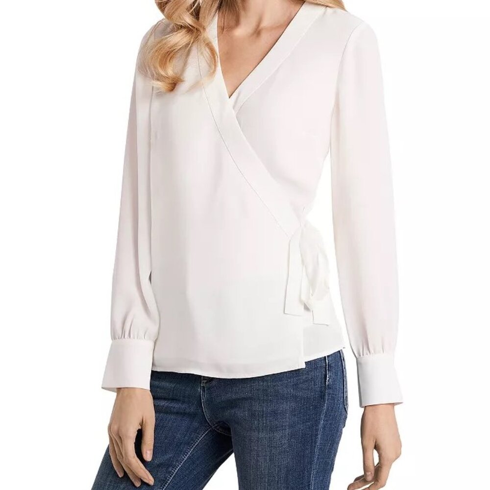 Vince Camuto Side Tie Wrap Blouse, Size S, NWT